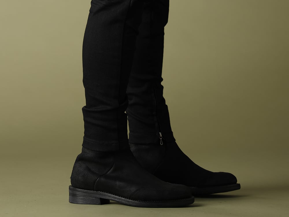 ASKyy 20-21AW Officer Coat bi-color Styling - 4-005