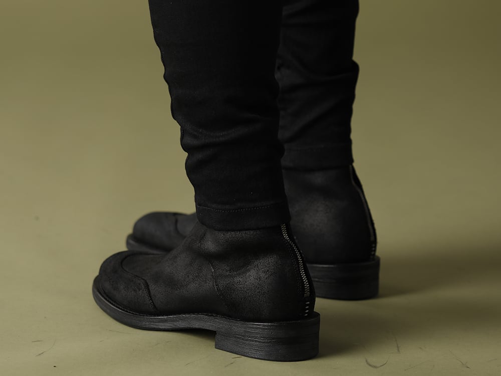 ASKyy 20-21AW Officer Coat bi-color Styling - 4-006