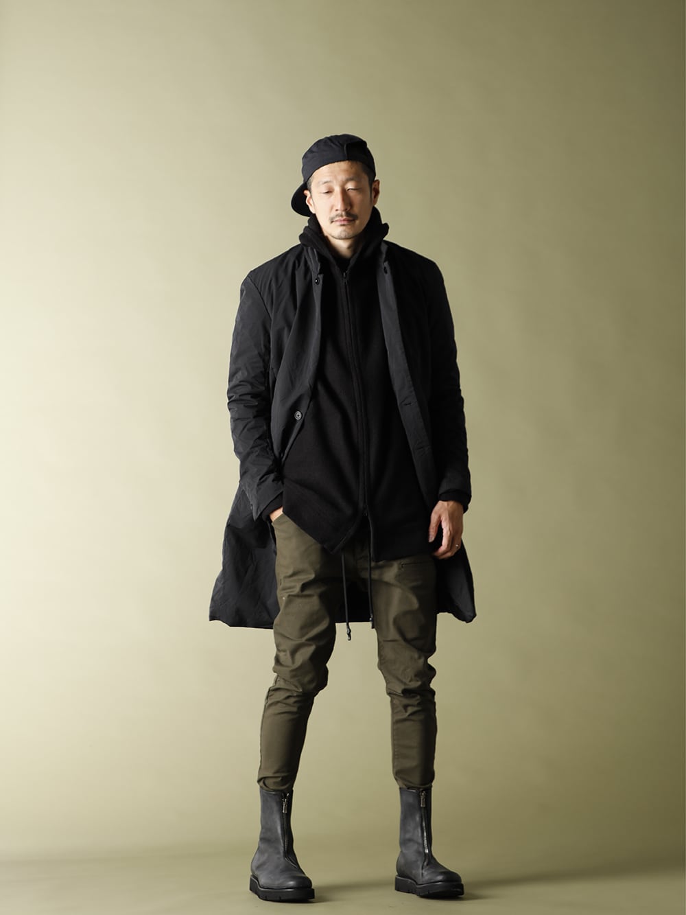 NOMEN NESCIO 20-21AW【HOODED SWEATER】SLIM EASY PANTS STYLE