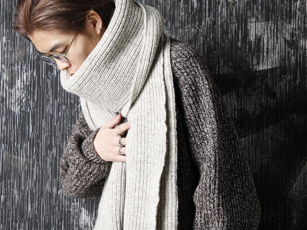 メンズoproject 18aw knitted scarf - マフラー