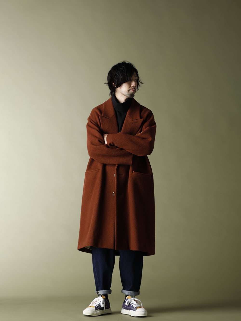 SOPHNET.YARMO WOOL MELTON LAB COAT - ジャケット/アウター