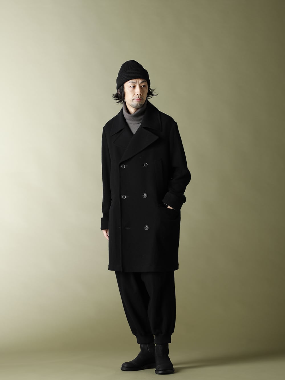 LOGY Kyoto 20-21AW Ground Y Big pea coat winter Style - FASCINATE BLOG