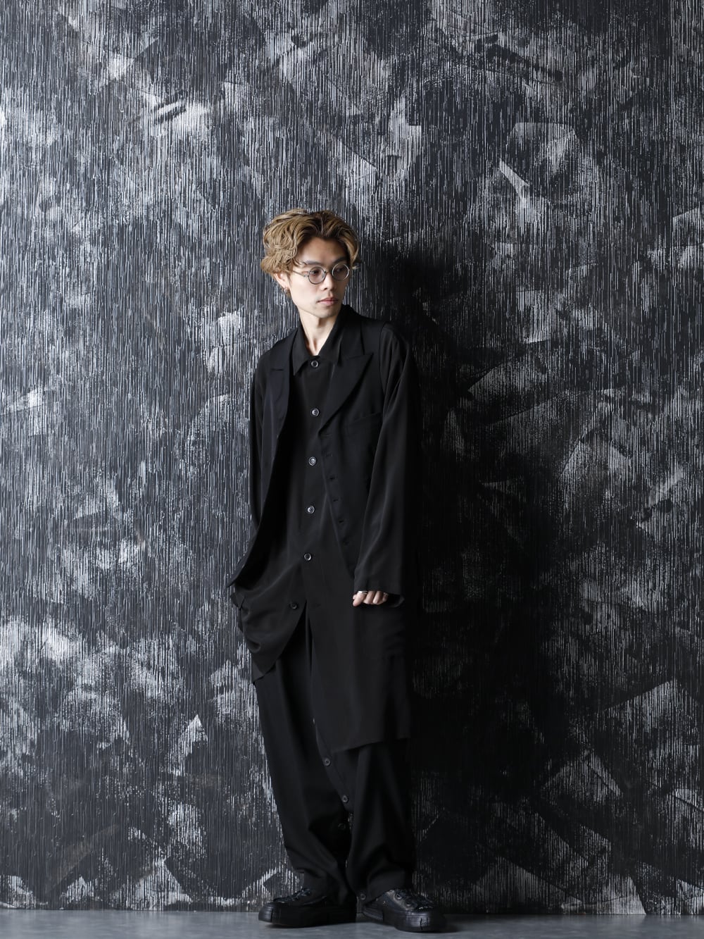 Yohji Yamamoto 21SS Style with long blouse and vest - FASCINATE BLOG