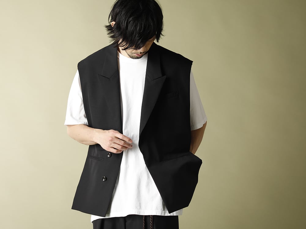 KAZUYUKI KUMAGAI【Wo/Mo Tropical Layered Vest & Back pleats