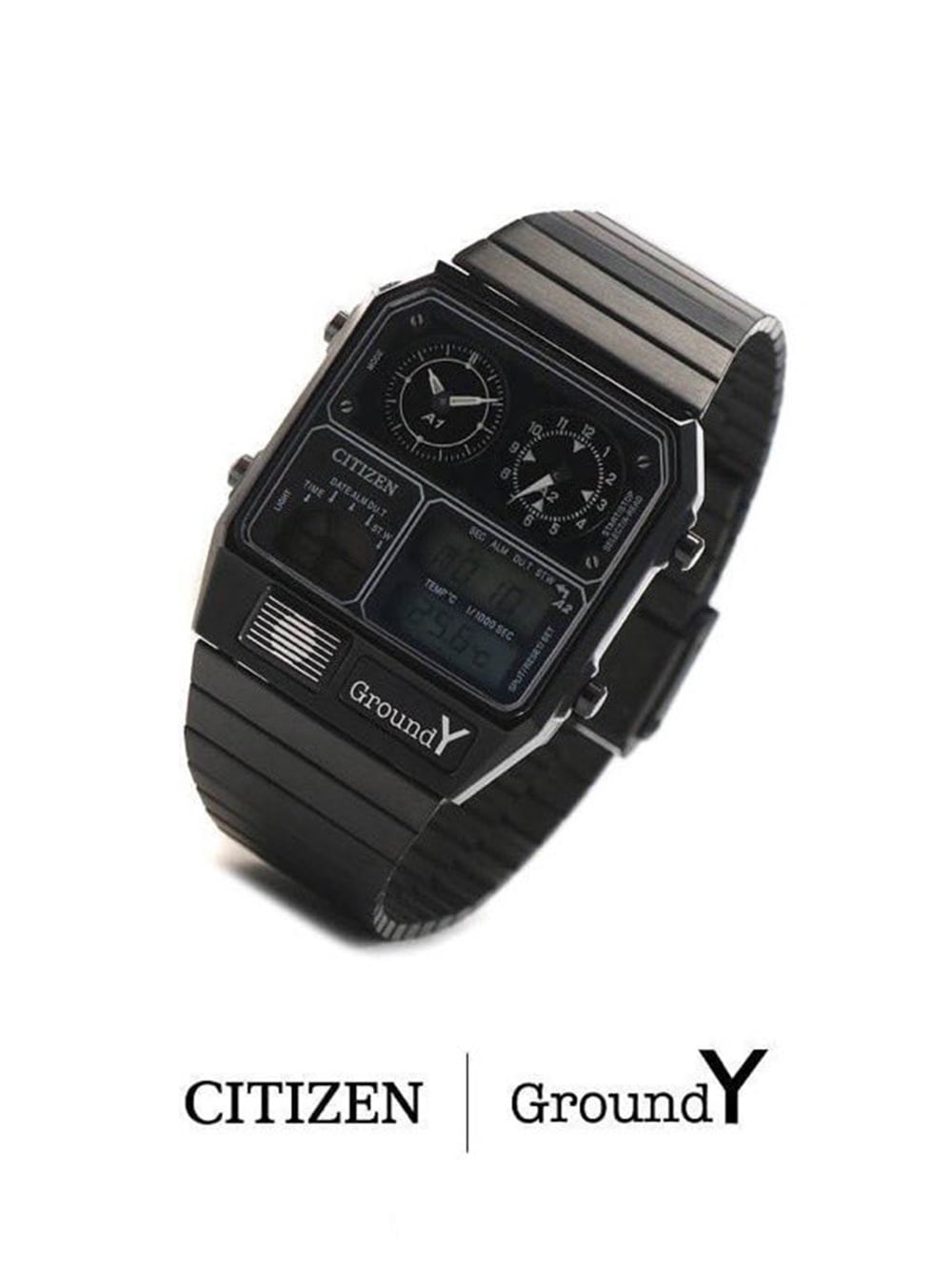 売上半額Ground Y/CITIZEN ANA-DEGI TEMP 腕時計(デジタル)