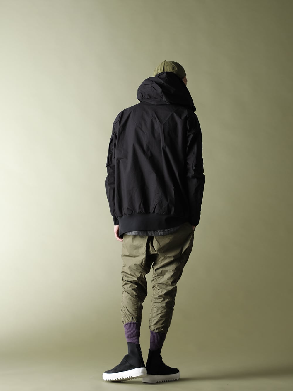 RIPVANWINKLE 21SS【TACTICAL HOODIE】CROPPED EASY STYLE