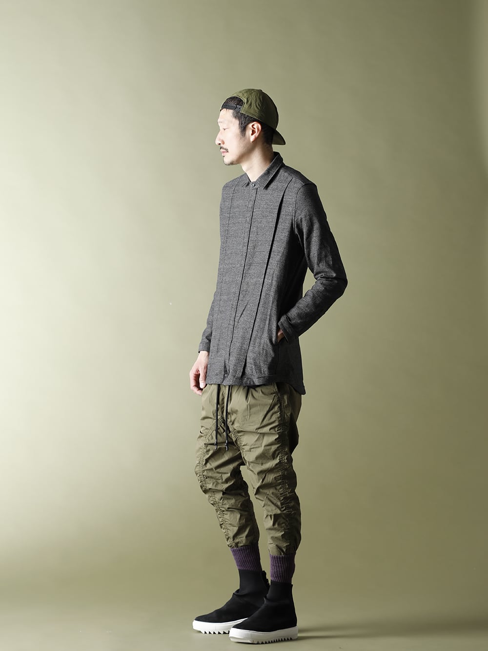 RIPVANWINKLE 21SS【TACTICAL HOODIE】CROPPED EASY STYLE