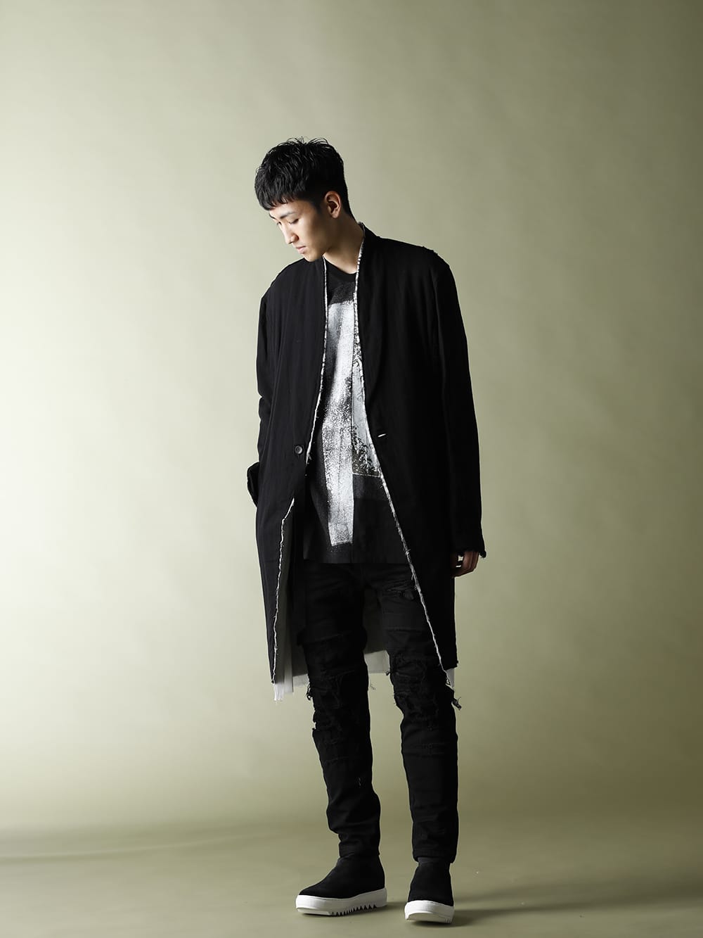 LOGY Kyoto 21SS JULIUS（ユリウス）クラッシュ デストロイド パンツ