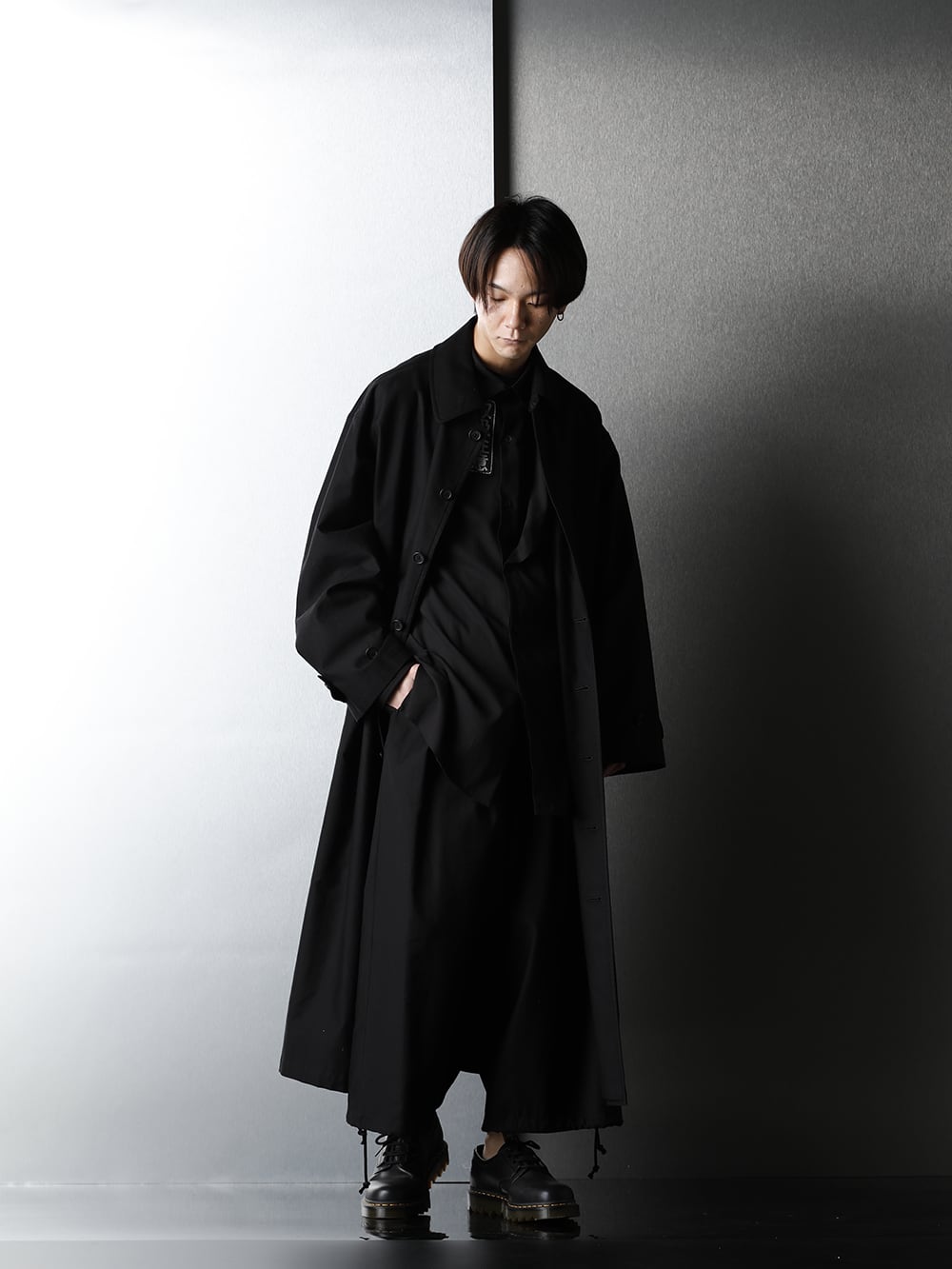 yohji yamamoto ヨウジヤマモト コート 2021ss ブラック-