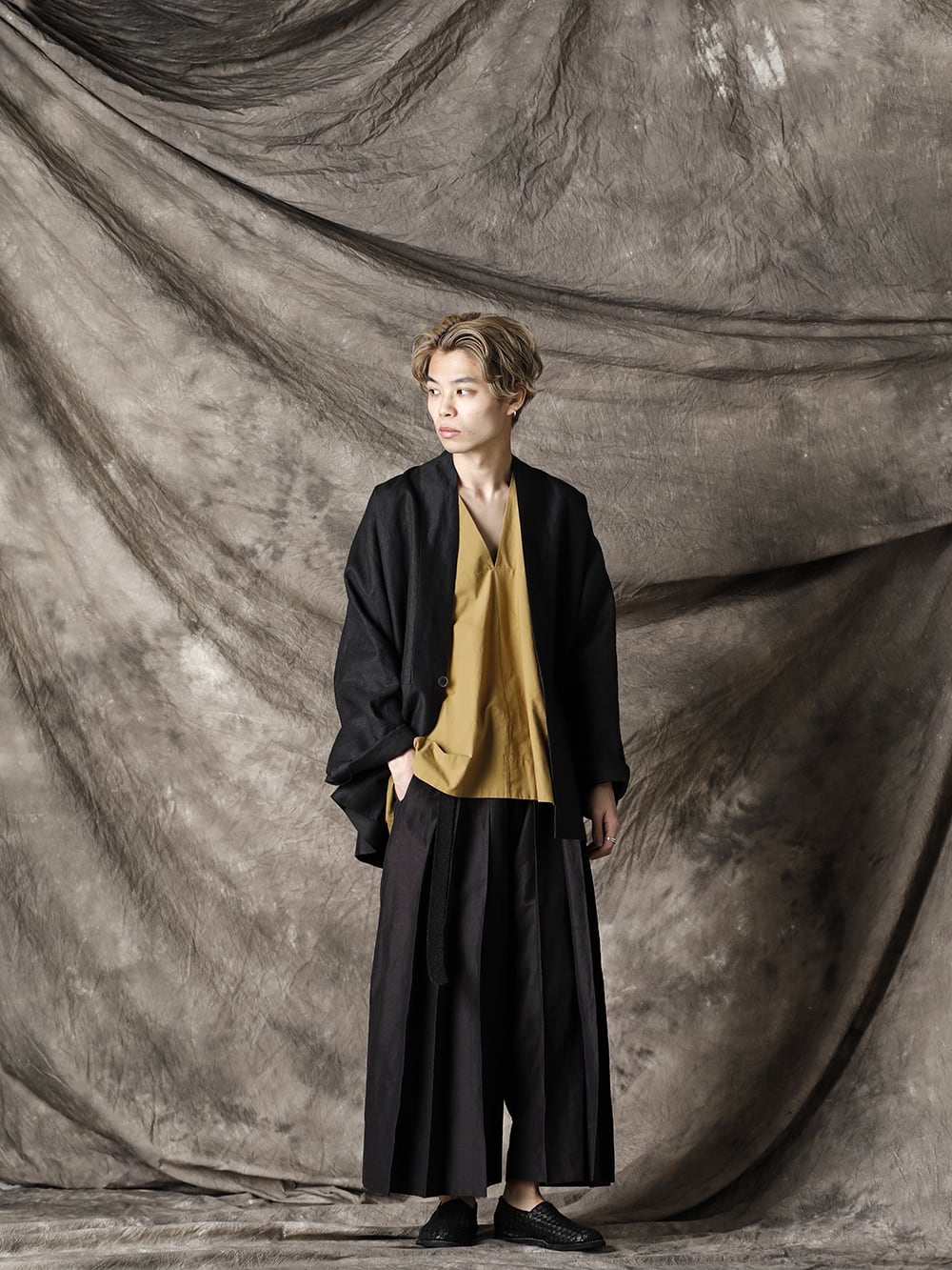 JAN-JAN VAN ESSCHE 21SS アントラチーテラミーリネンツイルジャケット