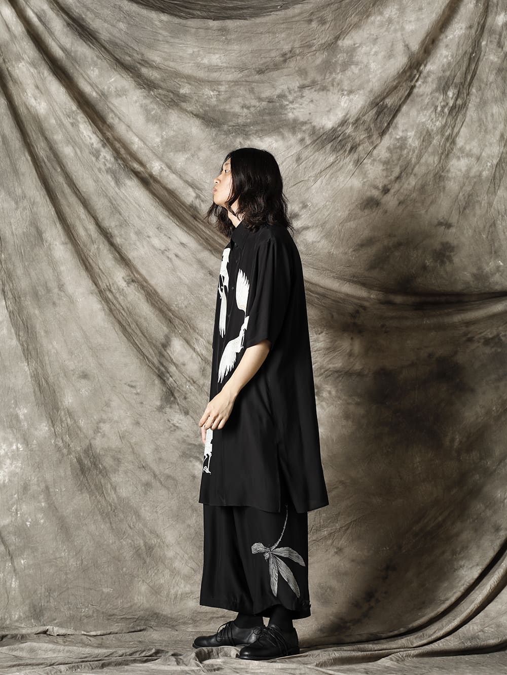 Yohji Yamamoto 21-22AW 白カラス柄シャツスタイル - FASCINATE BLOG