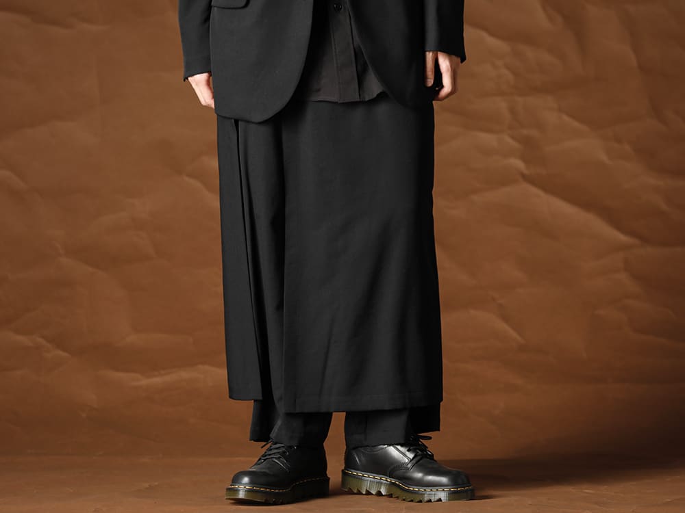 Yohji Yamamoto 21-22AW シワギャバジンセットアップスタイル 