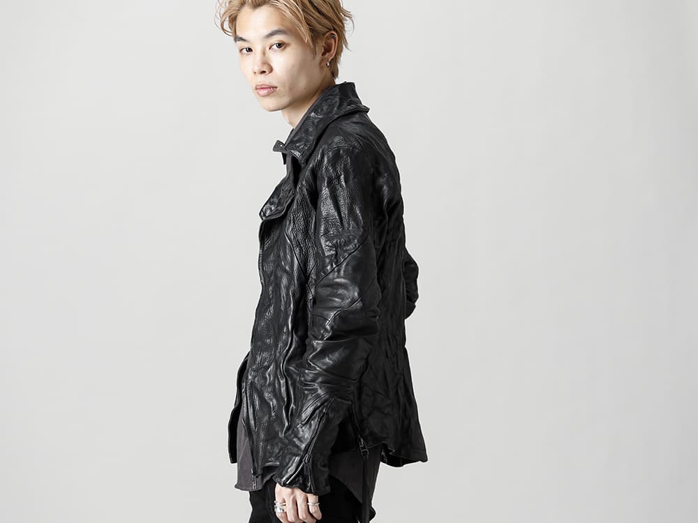 D.HYGEN 21-22AW Japan Deer Leather W-Riders Jacket - FASCINATE BLOG