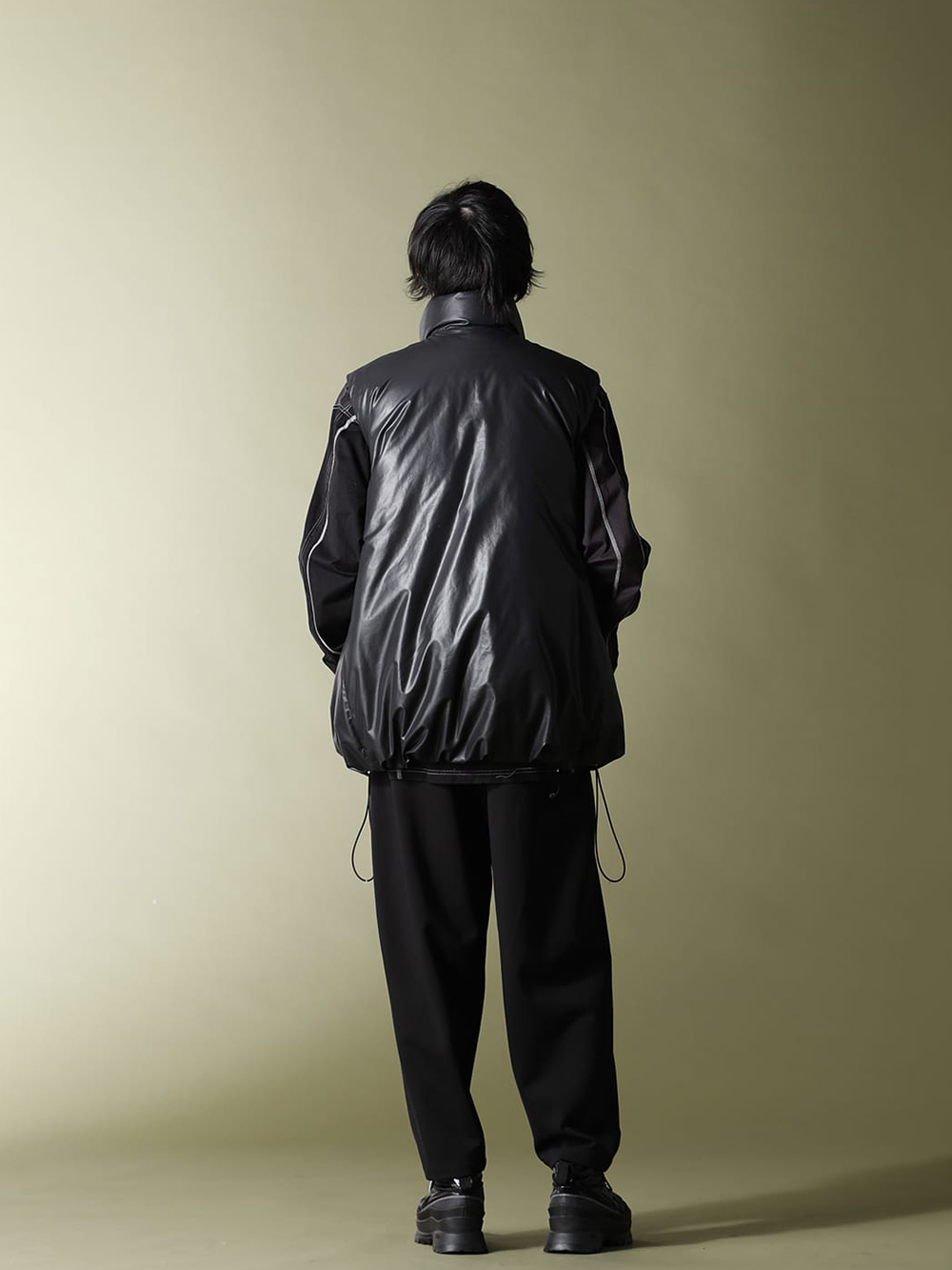 ホットセール STEIN OVER SLEEVE FAKE LEATHER JACKET | umma.hu