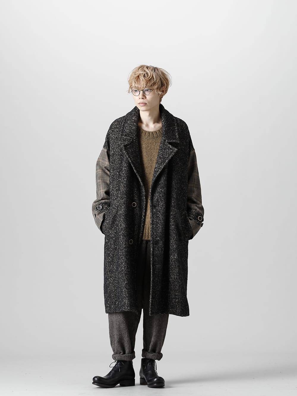 UMA WANG 21-22 AW Oversize Tweed Coat Style - FASCINATE BLOG
