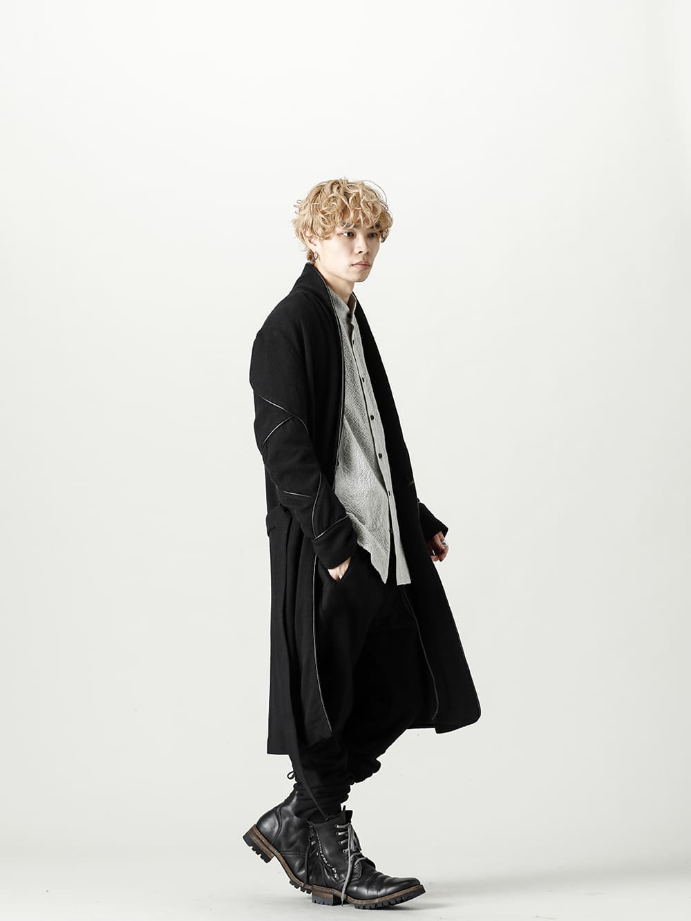 D.HYGEN - Linen x Ramie x Wool Washer Long Gown Coat Edit Update status - 1-003