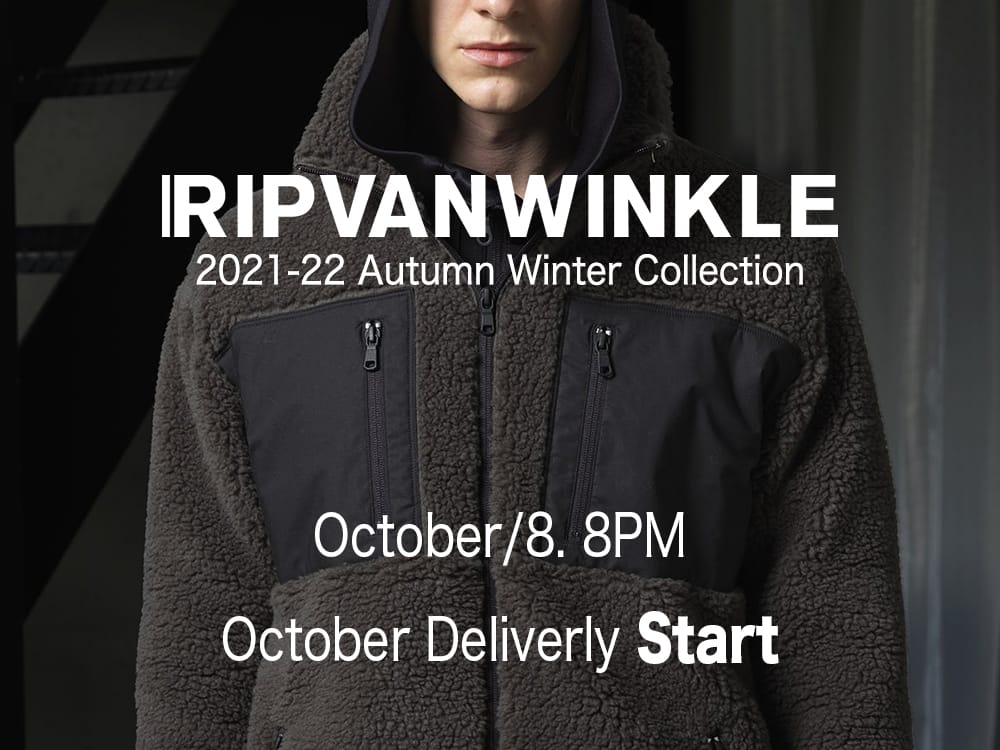 RIPVANWINKLE 21AW (Autumn/Winter) Collection October Delivery is