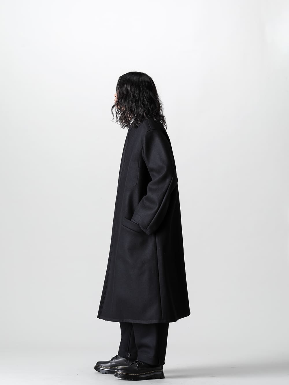 Yohji Yamamoto 21-22AW Army Melton Coat Style - FASCINATE BLOG