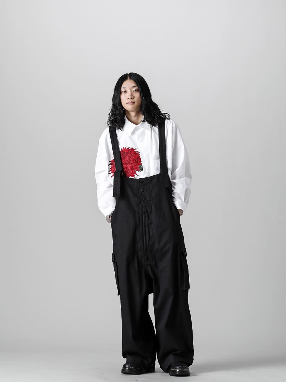 Yohji Yamamoto 22SS Dalia Embroidery Shirt Style - FASCINATE BLOG