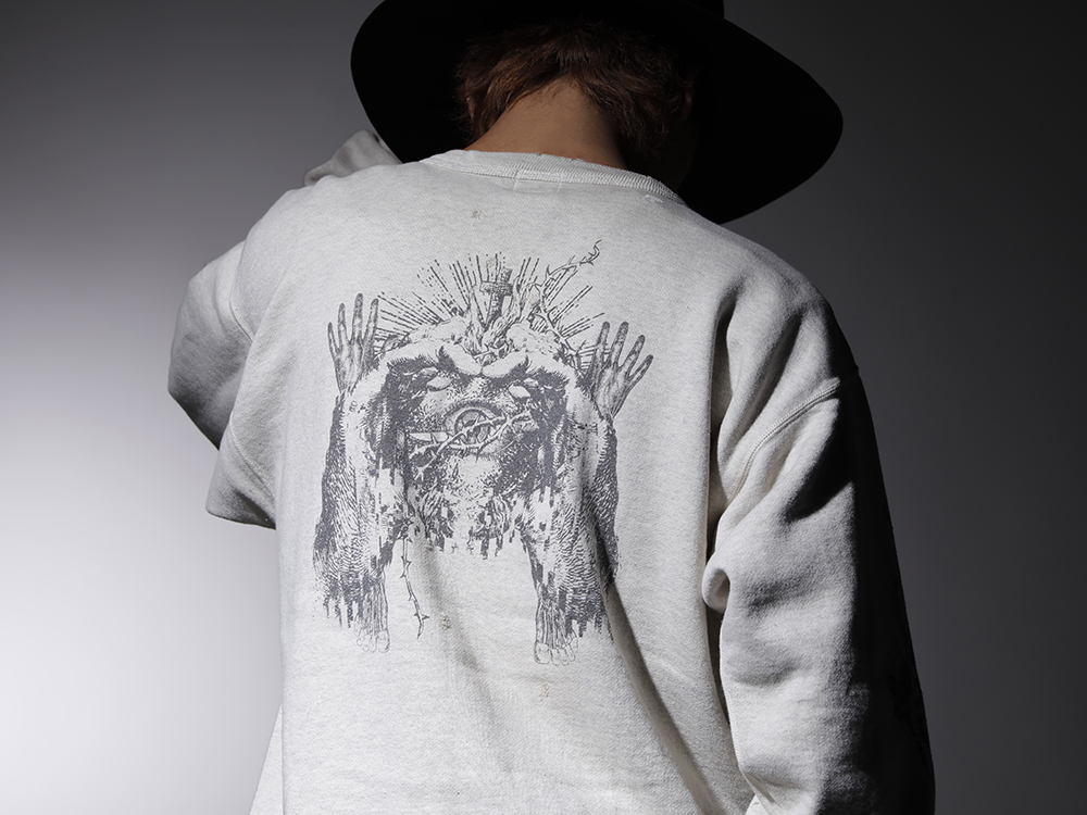 SAINT MICHAEL × PROLETA RE ART KAWAMURA Kosuke Sweat Shirt Mix