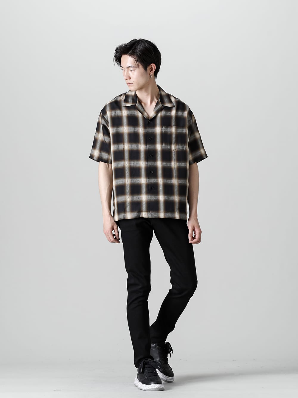 小売店が選ぶ卸 MINEDENIM Cuprawool Ombre Check シャツ - トップス