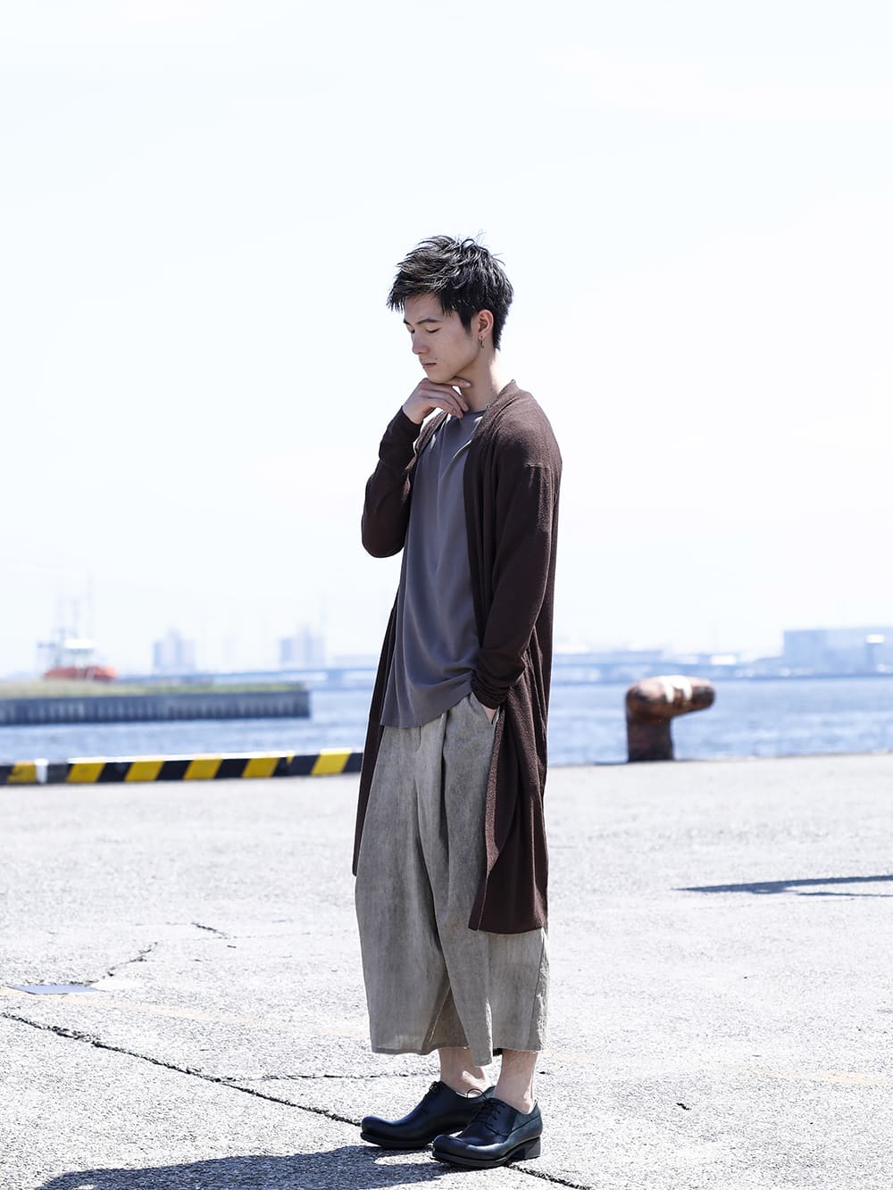 DEVOA 22SS Long Cardigan Styling - FASCINATE BLOG