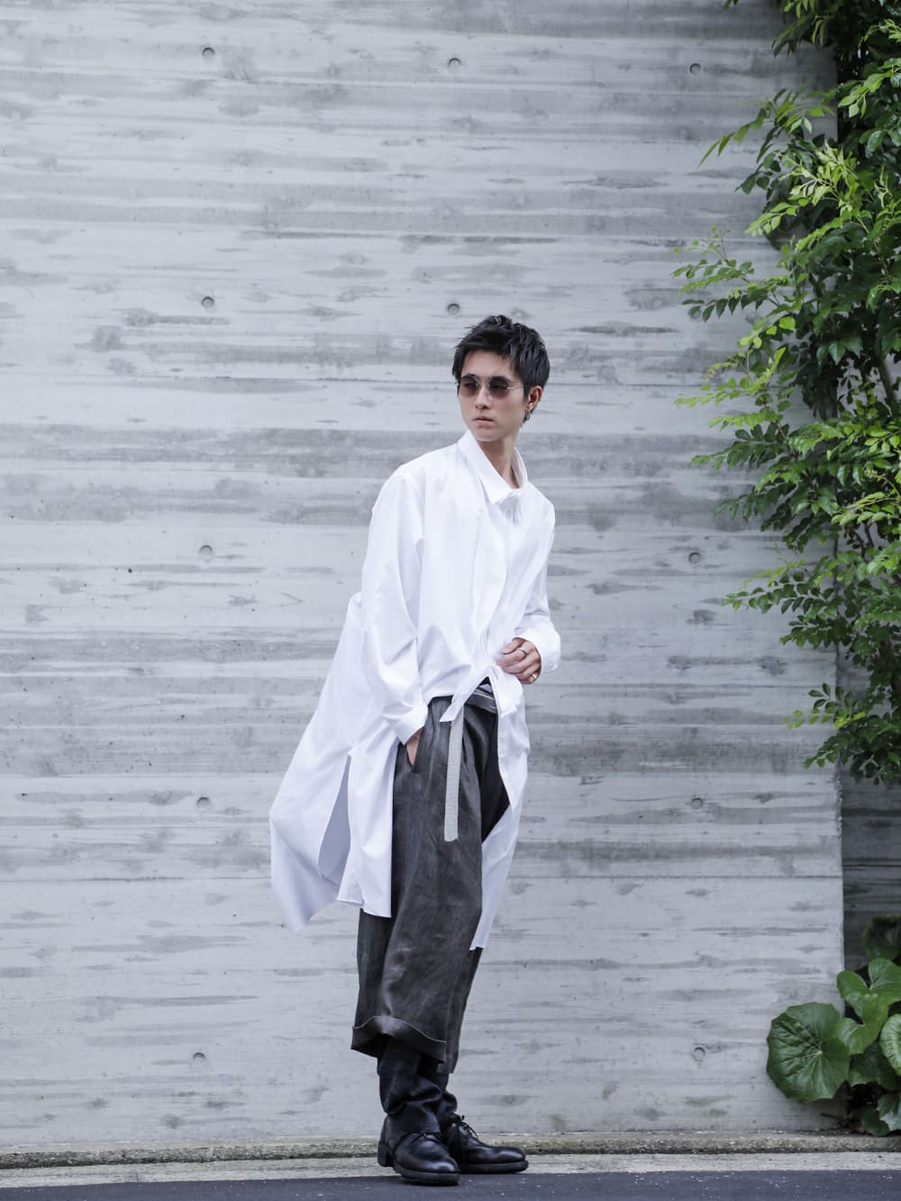 Yohji Yamamoto 22-23AW White Big Shirt Style - FASCINATE BLOG