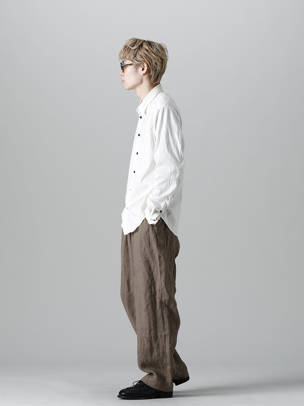 NOUSAN 22SS：Reversible Stripe Gilet x Silk Cotton Shirt Styling