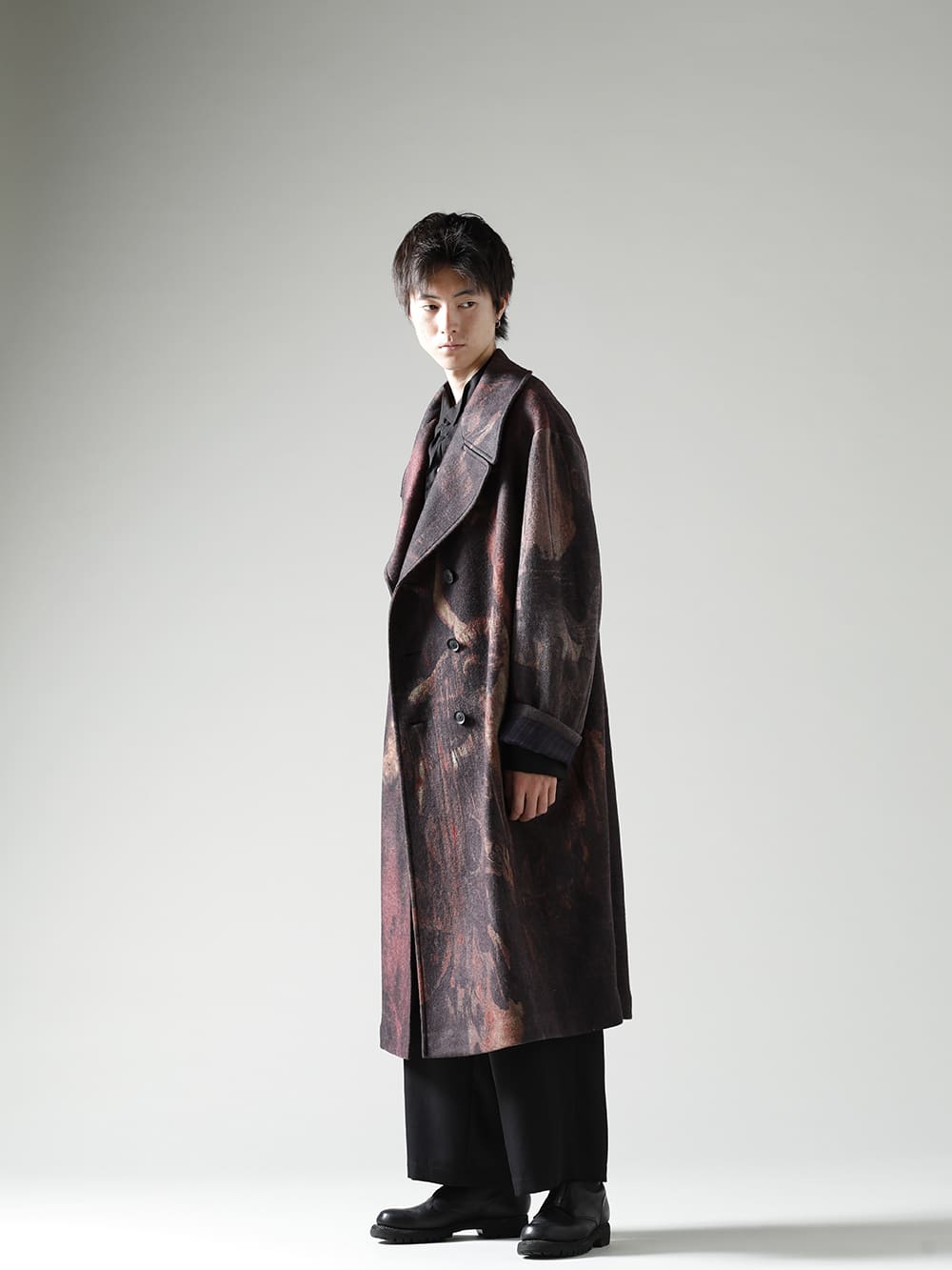 Yohji Yamamoto 22-23AW ZDZISLAW BEKSINSKI Print Coat Style 