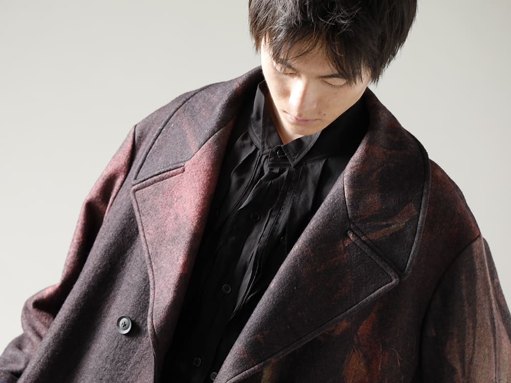 Yohji Yamamoto 22-23AW ZDZISLAW BEKSINSKI Print Coat Style 