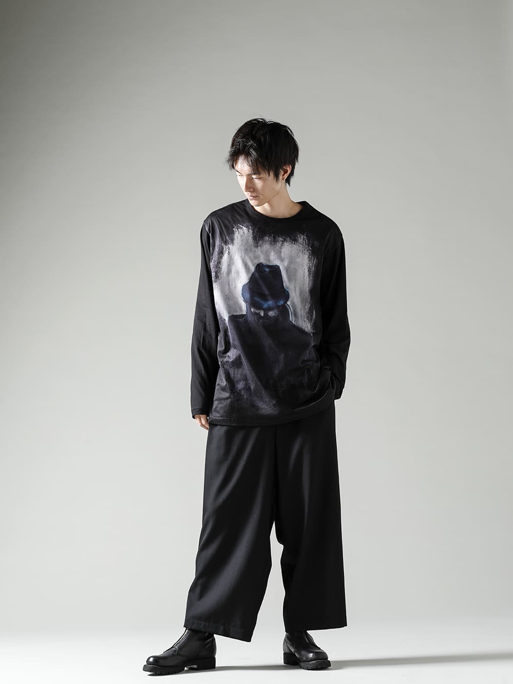 Yohji Yamamoto 22-23AW プリントロングスリーブTシャツスタイル ...