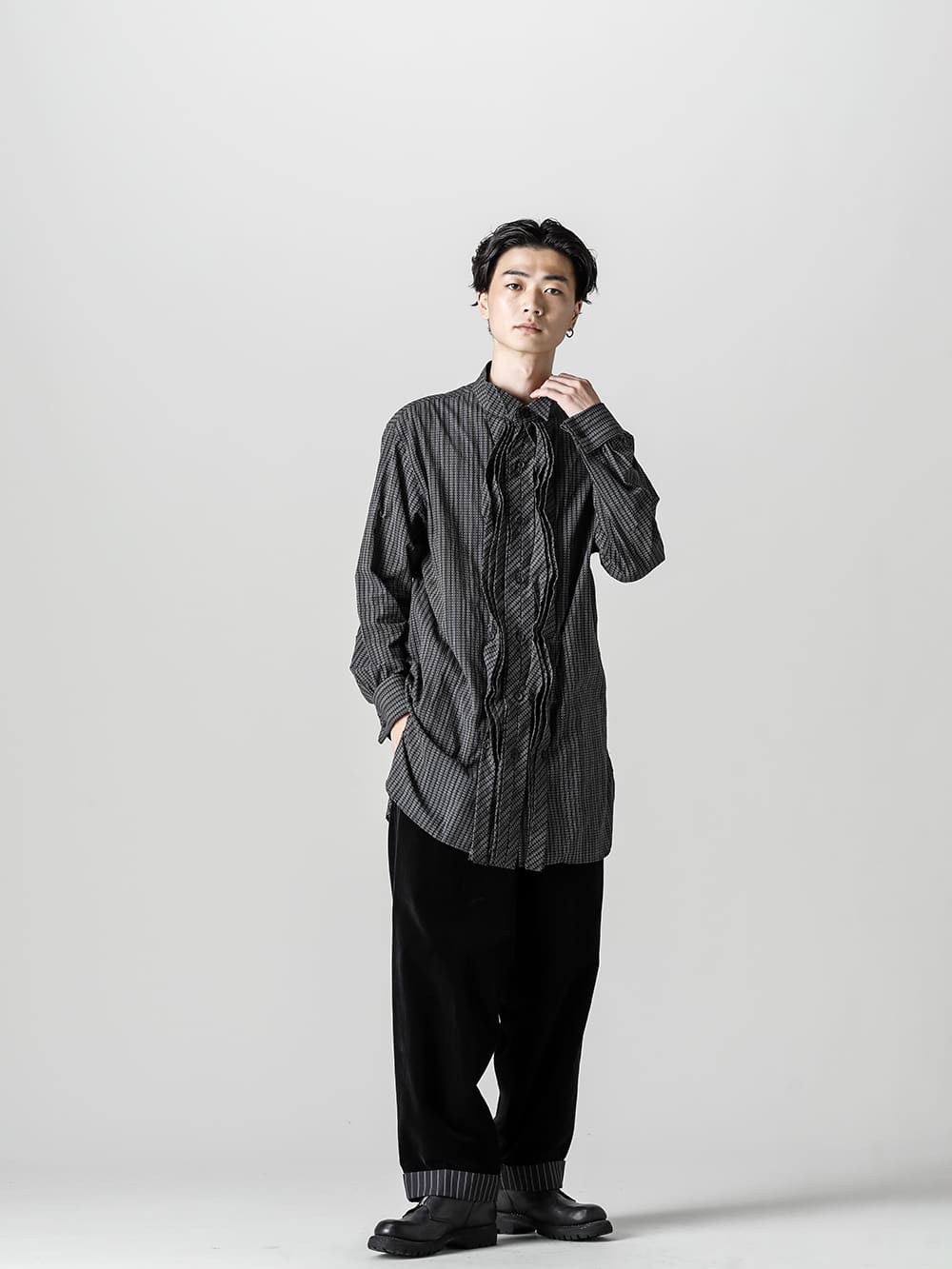 Yohji Yamamoto 22-23AW Frill Blouse Style - FASCINATE BLOG