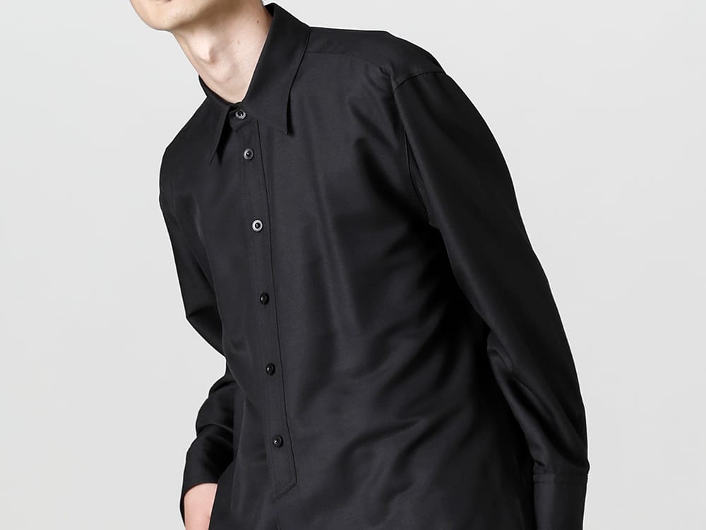IRENISA Middle Length Shirt All Black Style!! - FASCINATE BLOG