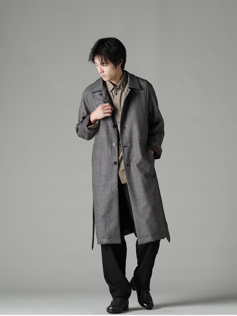 CORNERSTONE chester coat チェック - チェスターコート