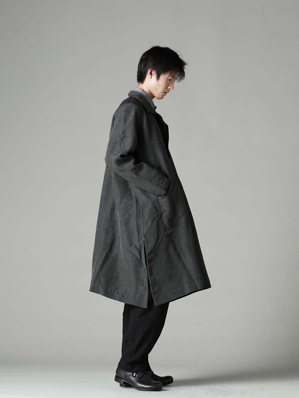 Porter Classic WOOL & GAUZE SWING COAT - ジャケット・アウター