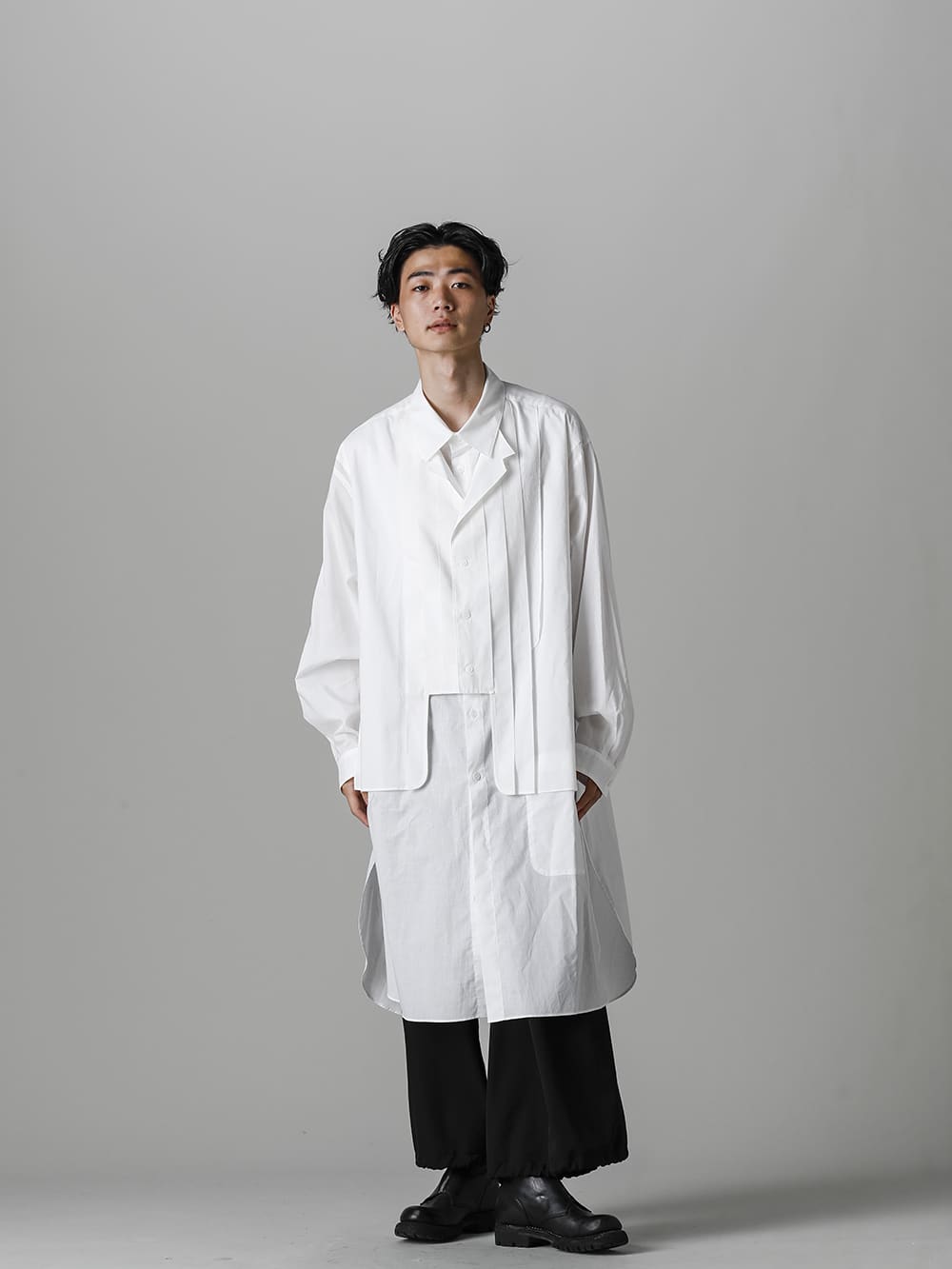 Yohji Yamamoto 22-23AW Power of White Shirt Style - FASCINATE BLOG