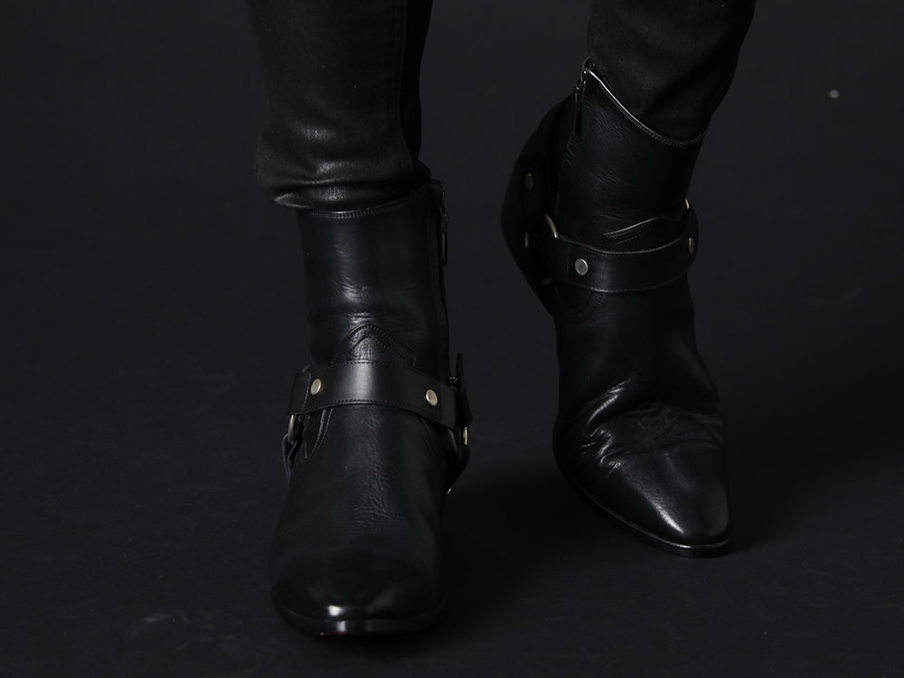 GalaabenD 2022-23AW - Standard skinny denim jeans that have been coated to give it a different feel. - 87115902(Harness Ring Boots) - 3-005