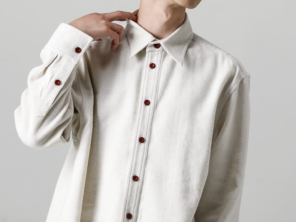 IRENISA style5 mid-length shirt Ivory Style!! - FASCINATE BLOG