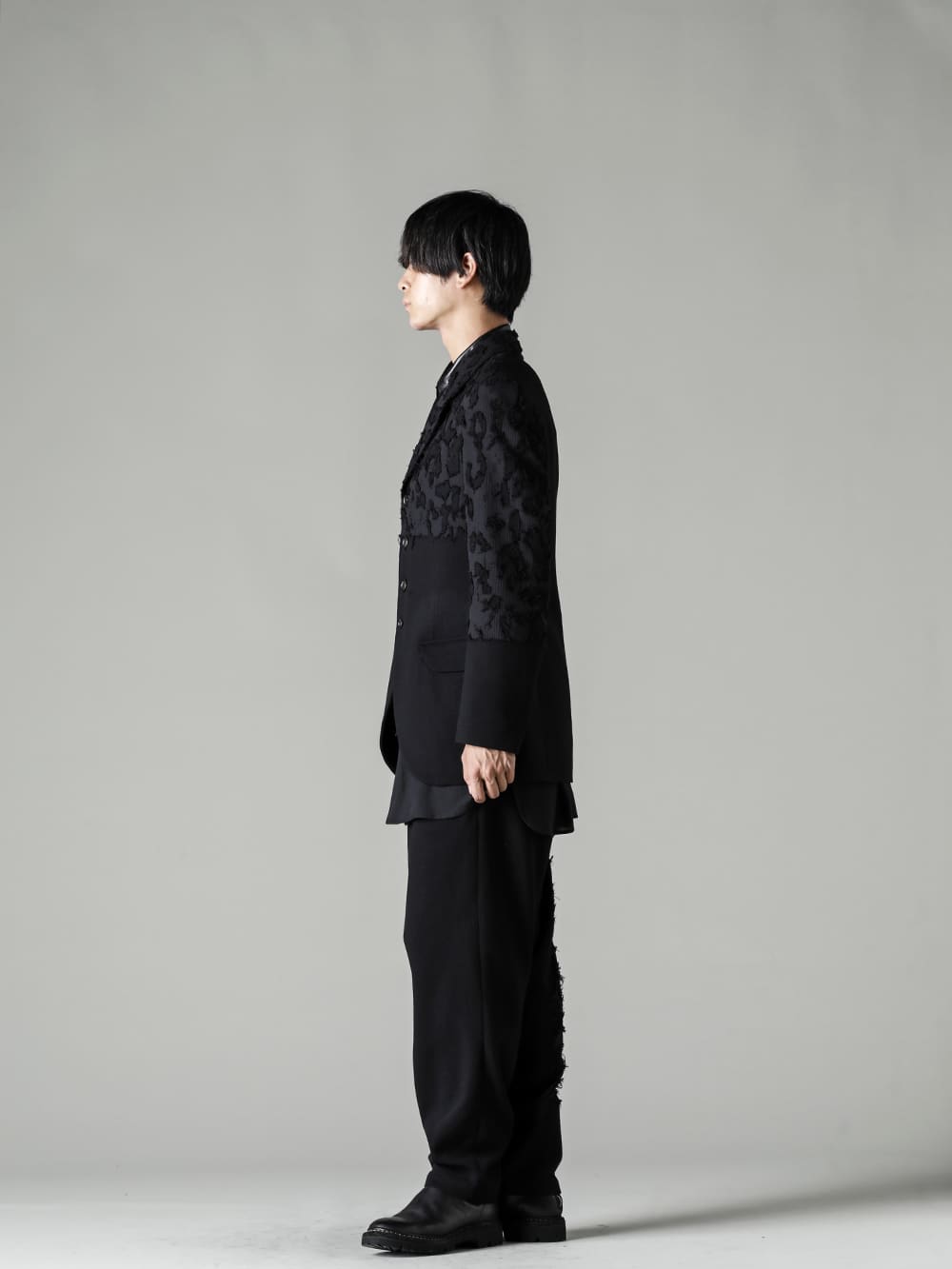 Yohji Yamamoto 22-23AW オパール加工セットアップスタイル 