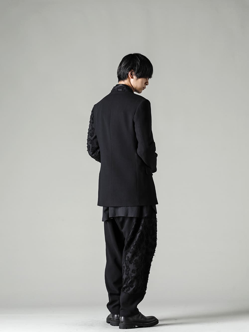 Yohji Yamamoto 22-23AW オパール加工セットアップスタイル 