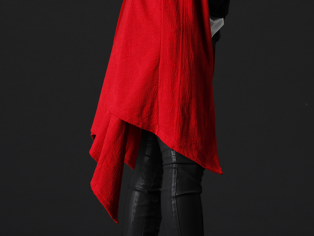 キリュウキリュウ 2022-23AW - ブランドが得意とするエレガンスさを演出する迫力あるカーディガン - KO-HT25-057(パイソンジャカードジャージー ドルマン フレアカーディガン) - 2-007