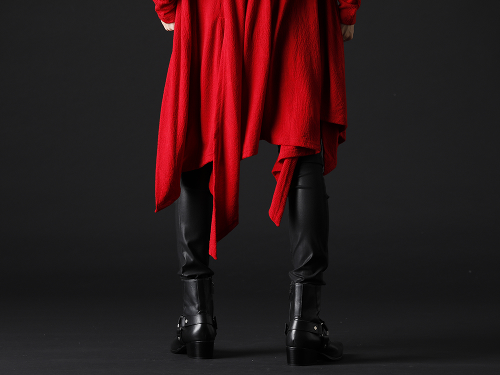 キリュウキリュウ / ガラアーベント 2022-23AW - スリムでエレガンスでロックな雰囲気漂うパンツ - KN-HP22-007(サルエル カーヴ ボンテージ パンツ) 87115902(ハーネスリング ブーツ) - 3-003