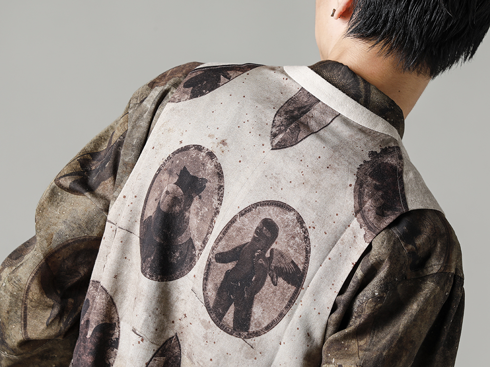 ZIGGY CHEN 22-23AW A gem that satisfies your sense of fun with an added classic feel.  - 0M2230108-Wide Simple Waistcoat - 0M2230720-Front Slit Pocket Shirt - RG0088ST-RG0088ST VINTAGE BLACK x CLEAR 2-004