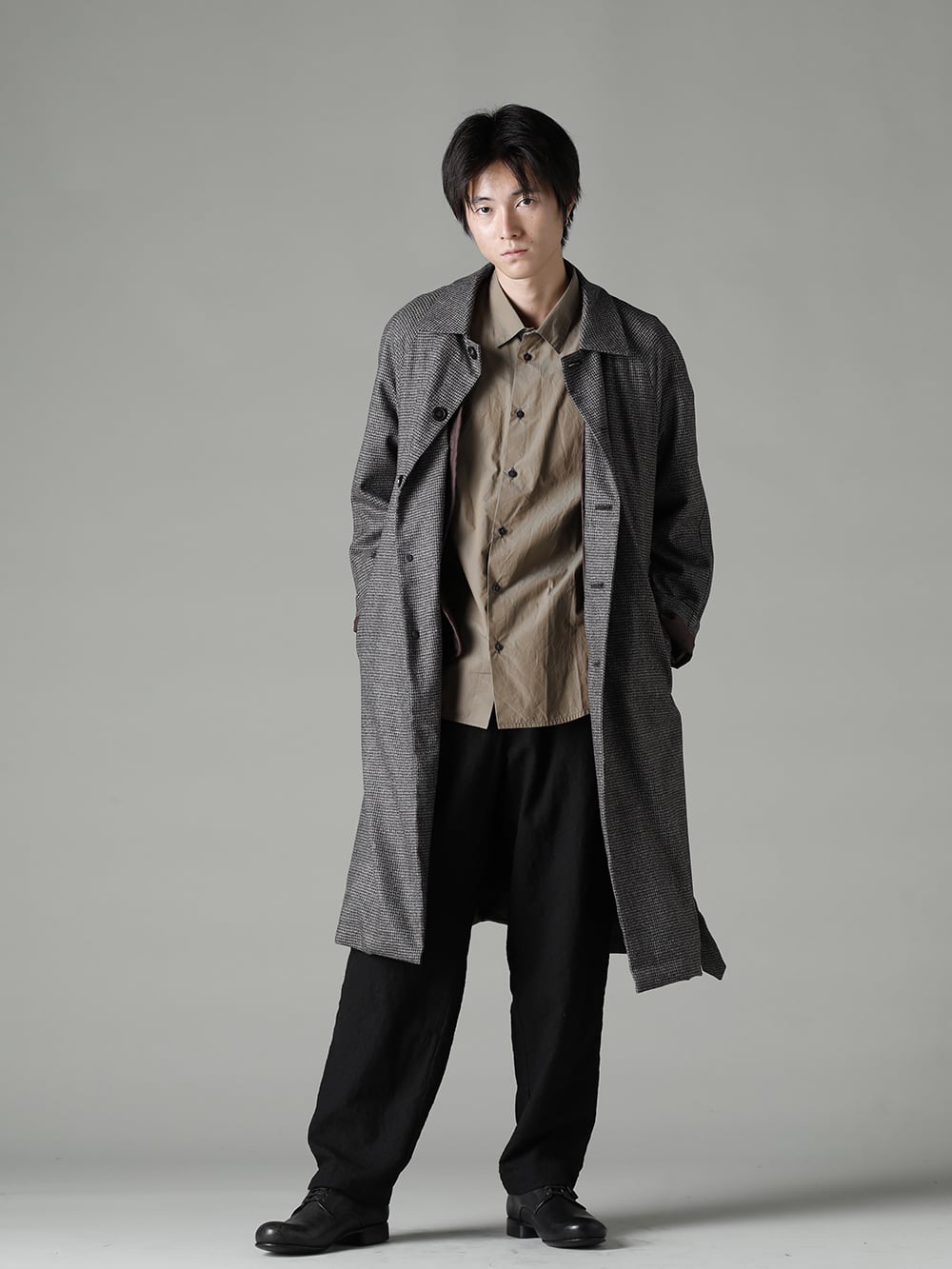 Japanese Wide-leg Pants Men Extra Baggy Cotton Linen Meditation Trousers  M-3XL L
