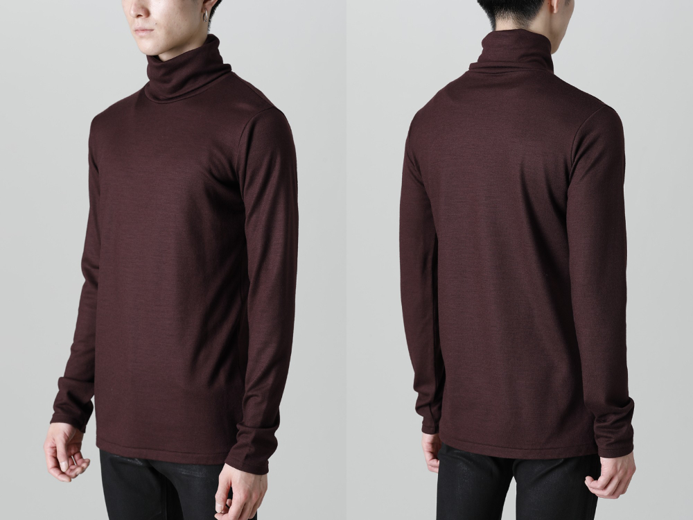 GalaabenD 2022-23AW - GalaabenD 2022-23AW Collection Final Arrival! Now available in stores and by mail order! - 87320705-Bordeaux-22AW(2/48 Mild Washable Jersey Turtleneck Pullover Bordeaux) - 1-014