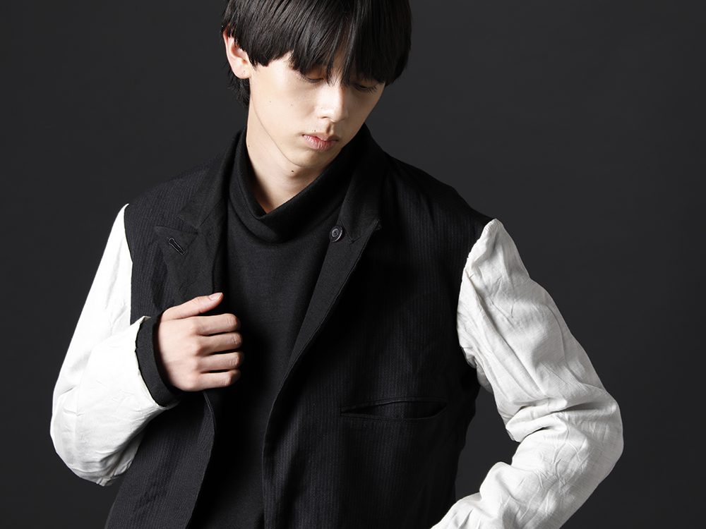 nude:masahiko maruyama / kujaku 2022-23AW - Tailored jacket filled with the brand's character - NU-1651(Reversible Oversized Jacket) KJ-22AW30-Black(sangoju pullover Black) - 2-003
