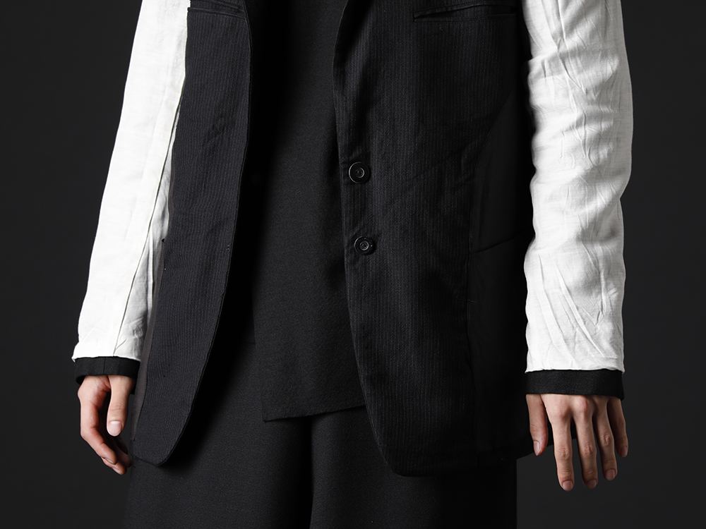 nude:masahiko maruyama / kujaku 2022-23AW - Tailored jacket filled with the brand's character - NU-1651(Reversible Oversized Jacket) KJ-22AW30-Black(sangoju pullover Black) - 2-004