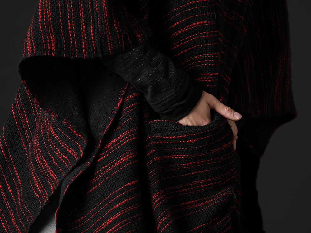 ヌード マサヒコマルヤマ 2022-23AW - 今季らしさを前面に味わえるデザインを落とし込んだ作品 - NU-1655(リバーシブル ポンチョ - 2-004