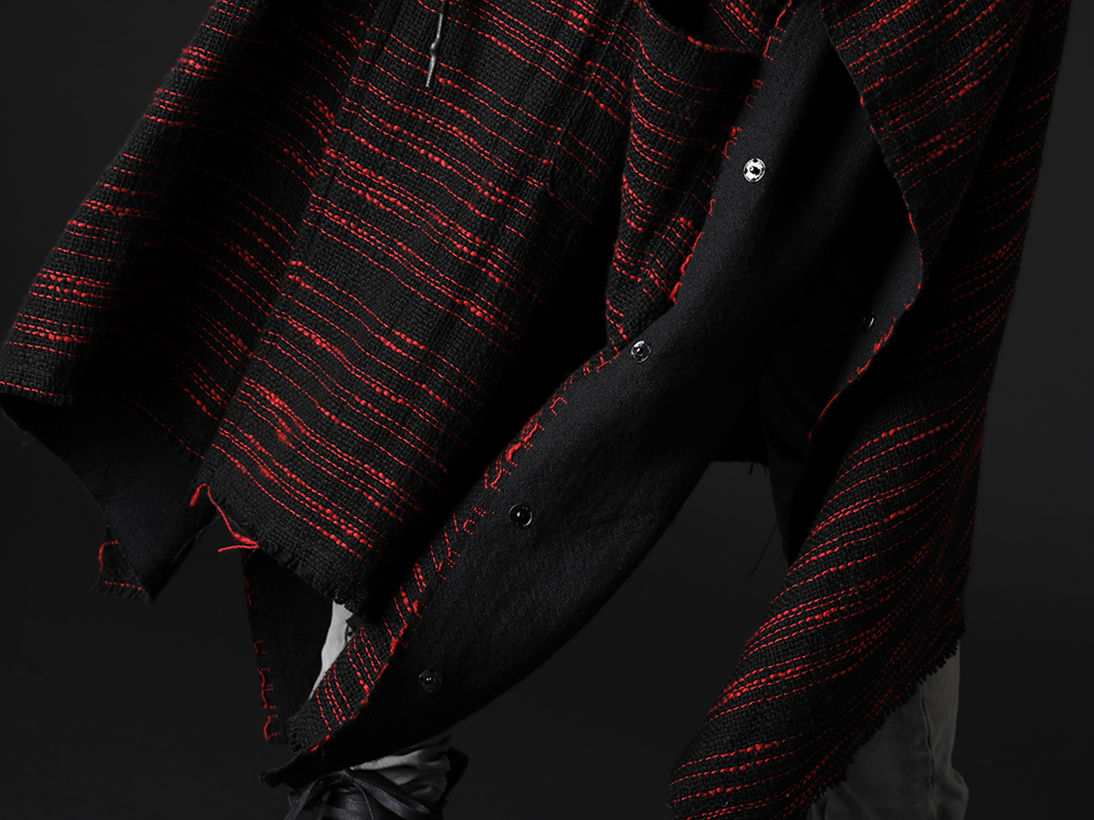 ヌード マサヒコマルヤマ 2022-23AW - 今季らしさを前面に味わえるデザインを落とし込んだ作品 - NU-1655(リバーシブル ポンチョ) - 2-005