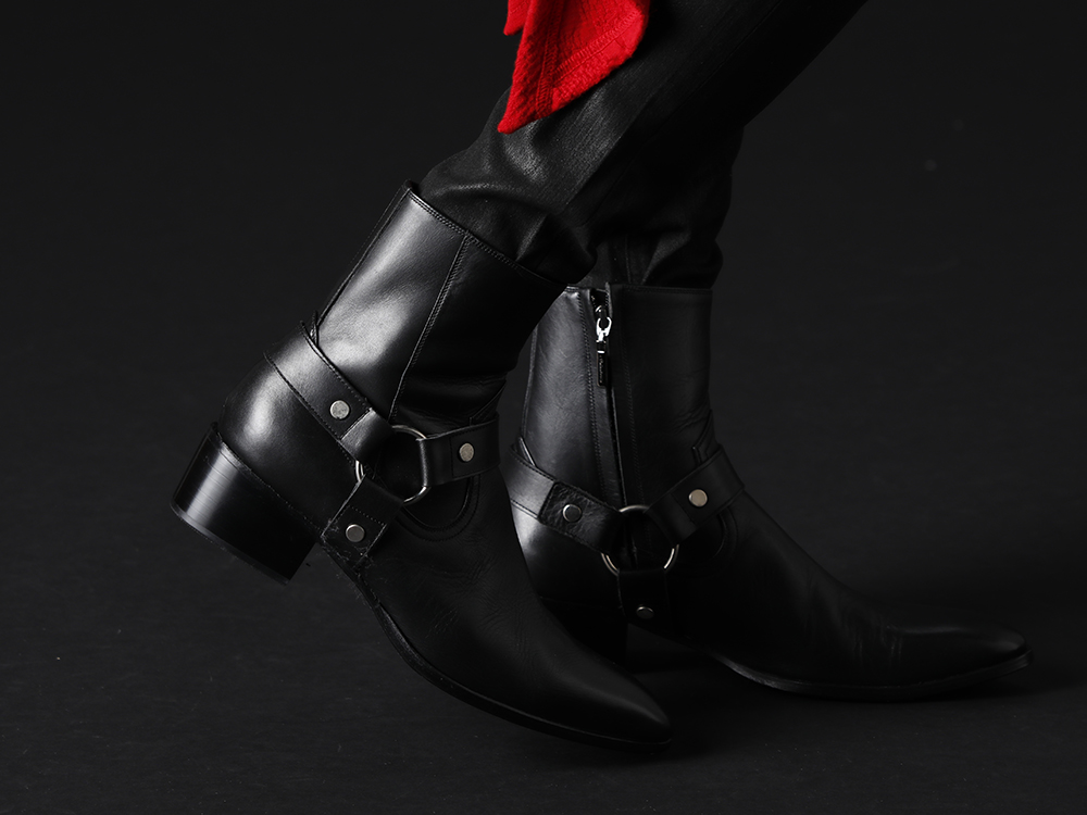 GalaabenD 2022-23AW - The skinny denim is coated with a clean, standard skinny denim. - 87115902(Harness Ring Boots) - 4-006